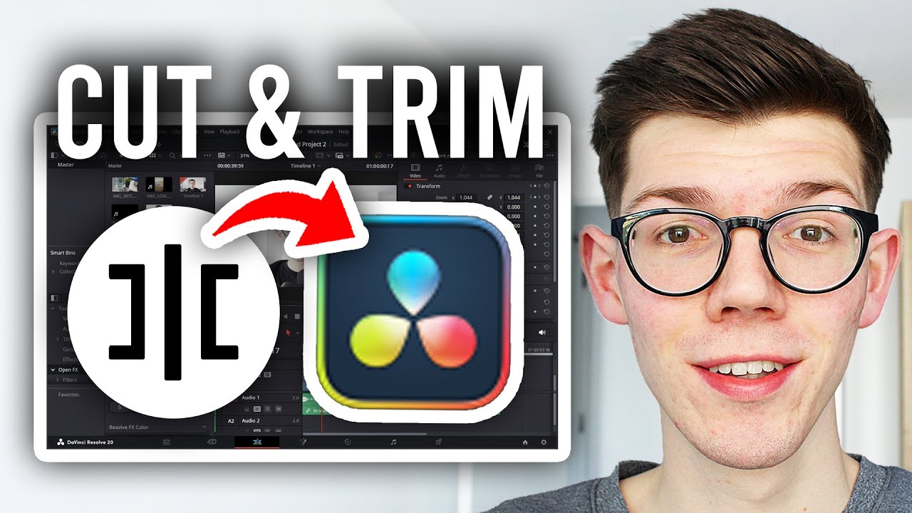 How To Cut & Trim In Davinci Resolve - Step By Step - YouTube