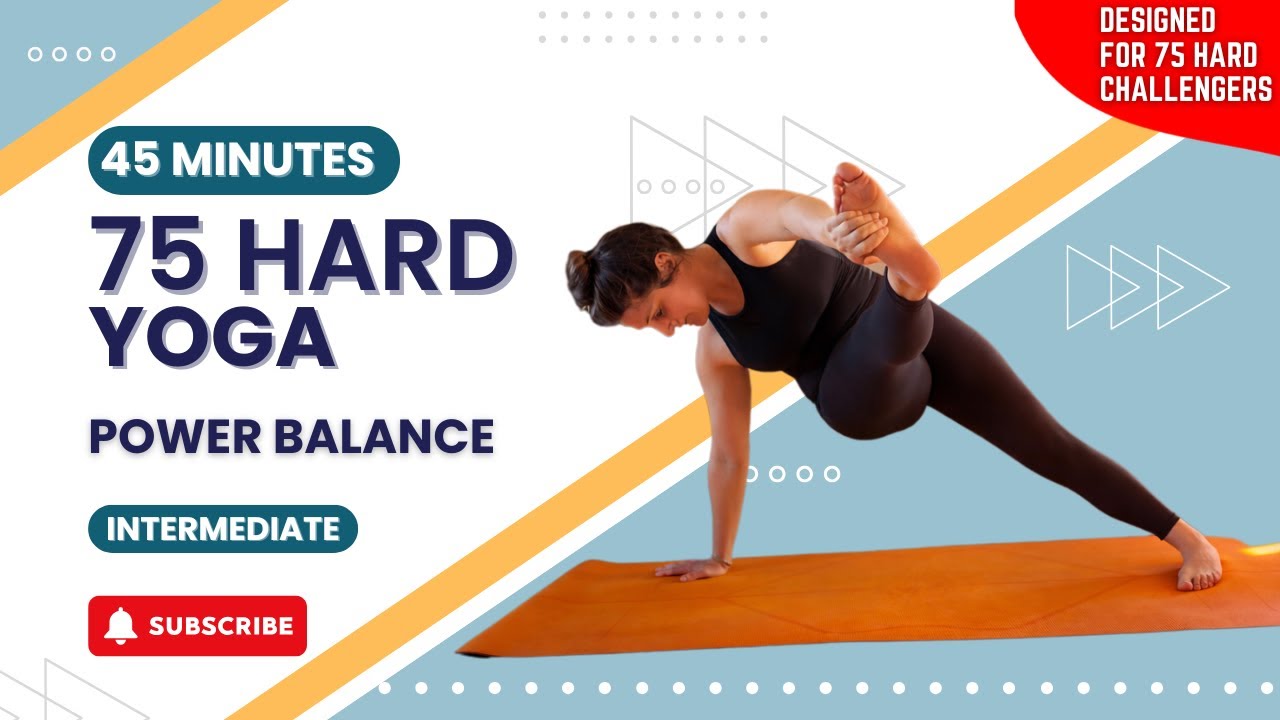 Power Yoga Flow 🔥Strength, Balance & Core | Day 40- 75 Hard Yoga
