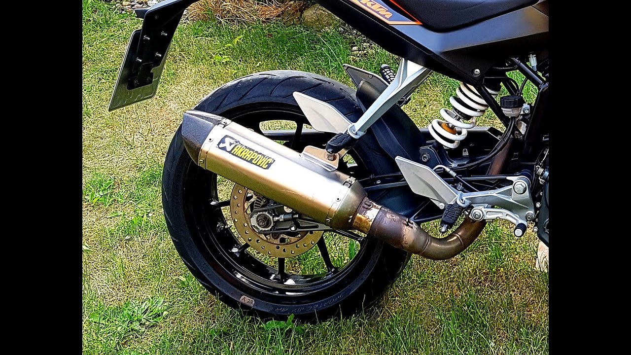 Motorrad Ohne Db Killer Strafe 2022 KTM Duke 125 | Akrapovic Auspuff | Soundcheck mit und ohne DB-Killer