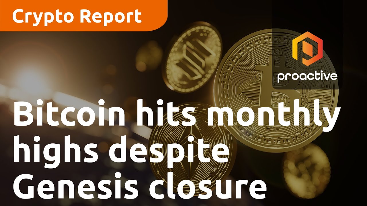 Crypto Report: Bitcoin hits monthly highs despite Genesis closure