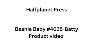 Very rare Beanie Baby - Batty. Etsy product video