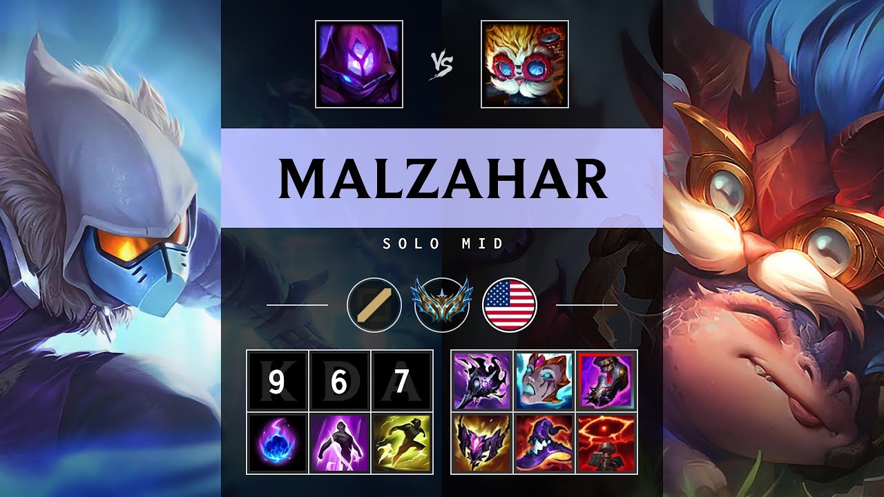 Malzahar Mid vs Heimerdinger - NA Challenger Patch 25.16