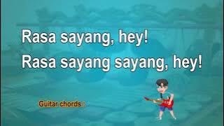RASA SAYANG - Vocals   Minus One with chords and Lyrics