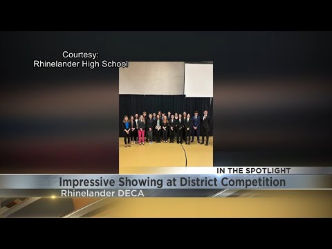 Rhinelander High School DECA posts strong showing at district competition