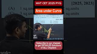 Area Under Curve CET PYQ | MHT CET 2025 PYQ | App of Definite Integral | Area Under Curve Shortcut