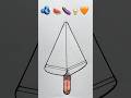 Satisfying creative art 🫐🍉🍆🍦🧡 #viral #trending #youtubeshorts #coloring #painting #shorts