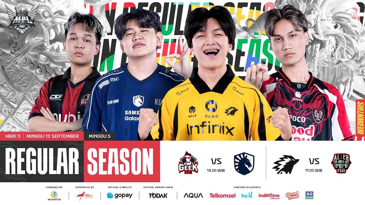 🔴 LIVE | MPL ID S18 | Minggu 5 Hari 3 | Bahasa Indonesia