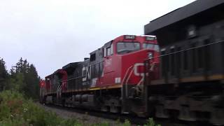 Big CN Stack Train 120 w/DPU at Folly Lake, NS (Sept 6, 2017)