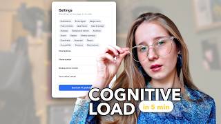 Cognitive Load in UX Design (and why apps make you tired)