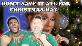 Celine Dion - Don't Save It All For Christmas Day| Reaction