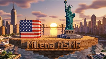 Satisfying Minecraft Building: 15 Countries Flags & Famous Landmarks (AI ASMR)