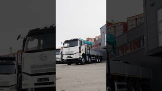 Бортовой FAW J6 8x4 с КМУ Hyundai 8тонн