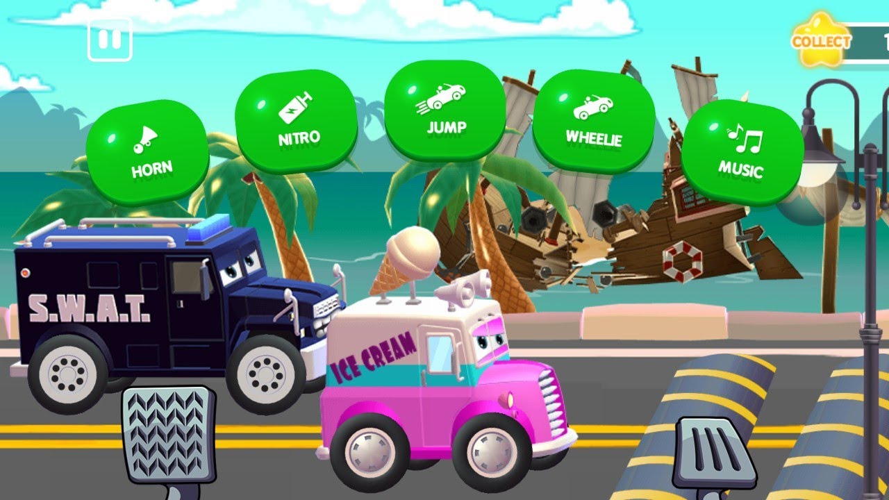 Fun Racing Car _Cartoon motor car racing game for kids YouTube