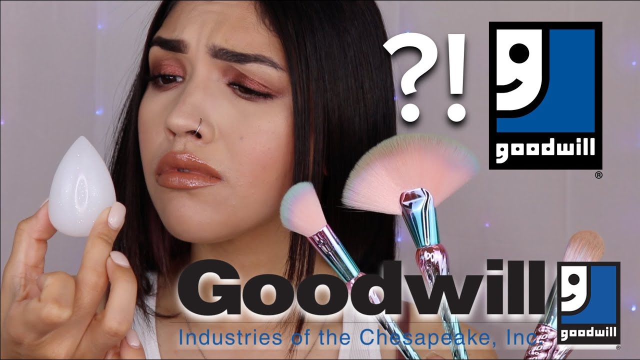 GOODWILL MAKE UP BRUSHES!? YouTube