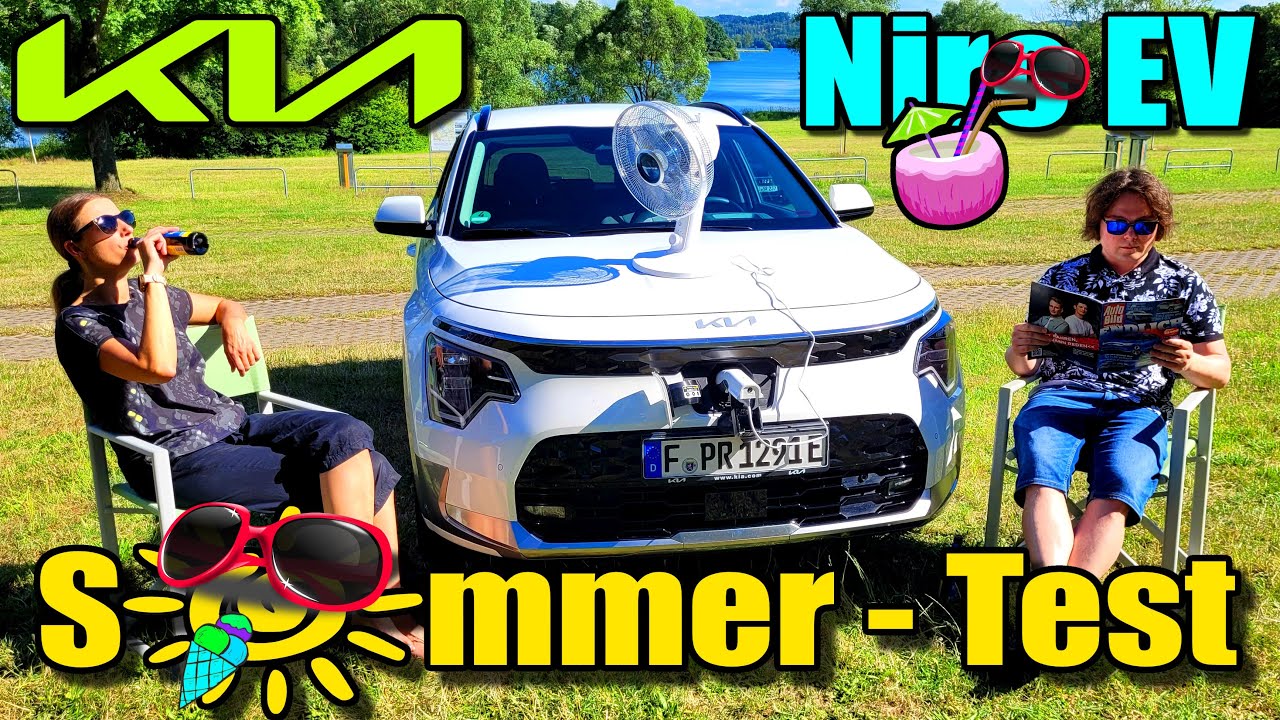 ⁣2023 Kia Niro EV Sommer-Test - 150 kW / 204 PS - Fahr Bericht Review Infos Daten Verbrauch Meinung