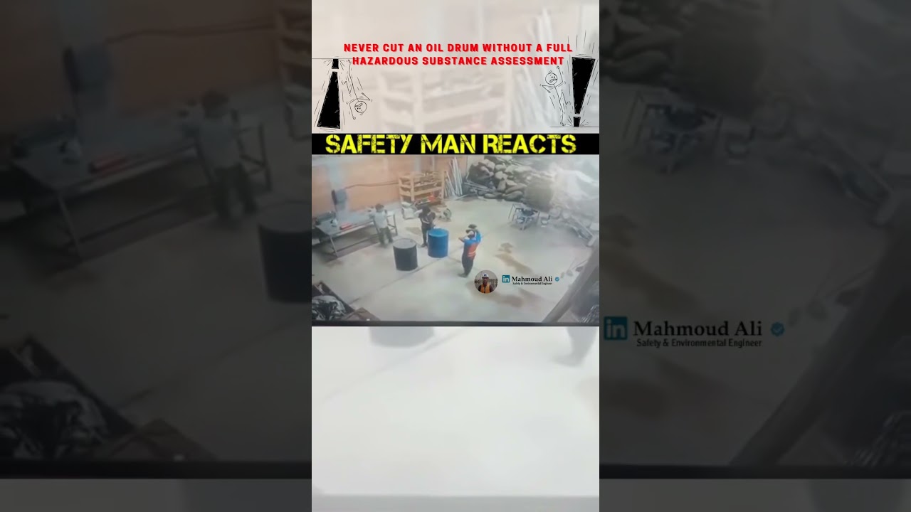 SHOCKING: "Empty" Oil Drum EXPLODES on Worker (COSHH Failure) 