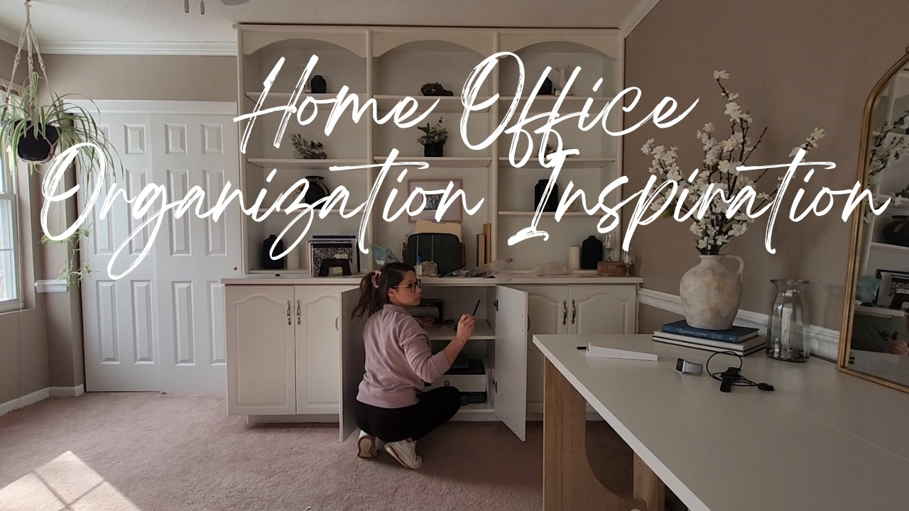 Office Cabinet Declutter & Clean With Me | Productive Reset + Organizing Tips