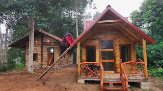 full video of three men building a wooden cabin house by TUNG BUSHCRAFT 10,086 views 4 months ago 3 hours