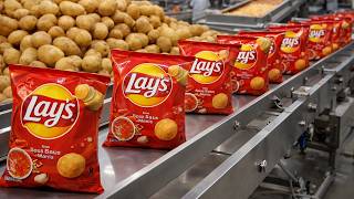 😱 THIS IS HOW Lay's Potato Chips Are Made in the Factory, From REAL Potatoes! #exploreflavor #lays