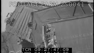 1941 - Train Wreck Aftermath - 250041-39 | Footage Farm Ltd