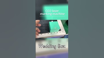 CO2 laser marking machine mark wedding box