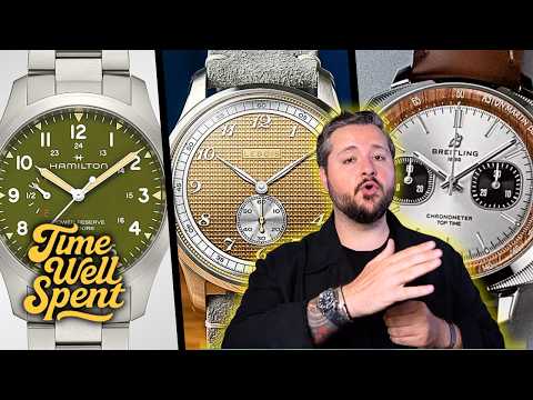 Video thumbnail: "New Watches from Breitling X Aston Martin, Hamilton, Christopher Ward, Moser, and a whole lot more!" — hands-on review by Devin Pennypacker on YouTube