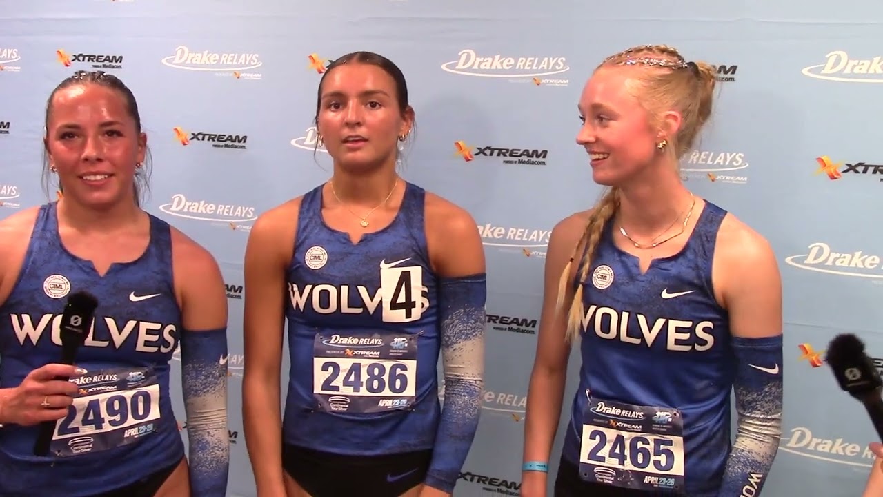 Waukee Northwest 1st Place Girls 4x400 Relay at Drake Relays
