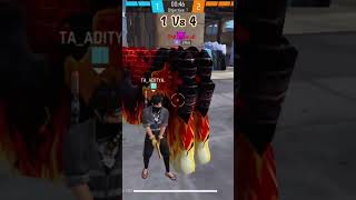 "🎮 "When 1 Player Destroys an Entire Squad! 1v4 CUSTOM Madness 💣"👑  || #shorts #freefire #gaming