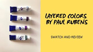 Layered Granulating Watercolor by Paul Rubens | Swatches and review | Will they layer or granulate?