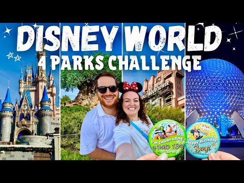 Disney World Challenge πβ¨ 4 Parks 1 Day Vlog! π°π³π¬π Benji's Birthday & All Our Disney Favourites! π₯³