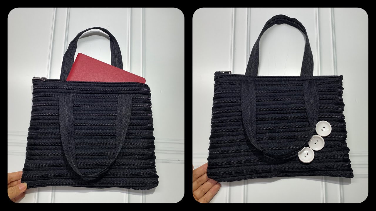 Sew handbags from zipper, so simple that you wouldn't expect