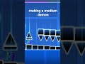 making a medium demon #gd #geometrydash #proccess