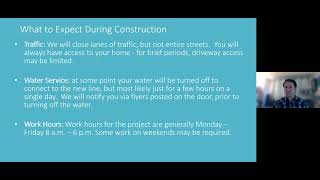 Brentwood Water and Wastewater Renewal Project Online Meeting