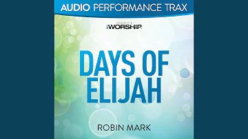 Days of Elijah [Original Key With Background Vocals]