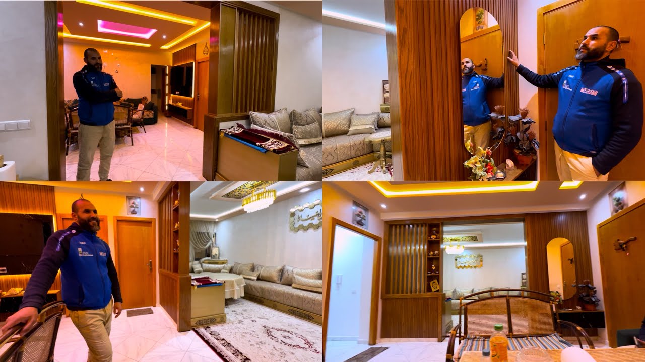 شوفوا كفاش ولات كتبان الدخلة ديال الصالون بهاذ الديكور لدار النجار عبدالرحيم 0661473801