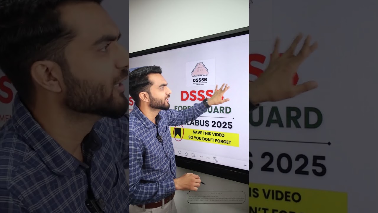 DSSSB FOREST GUARD EXAM SYLABUS 2025 LATEST GOVERNMENT JOB RECRUITMENT 2025 DSSSB RECRUITMENT 2025