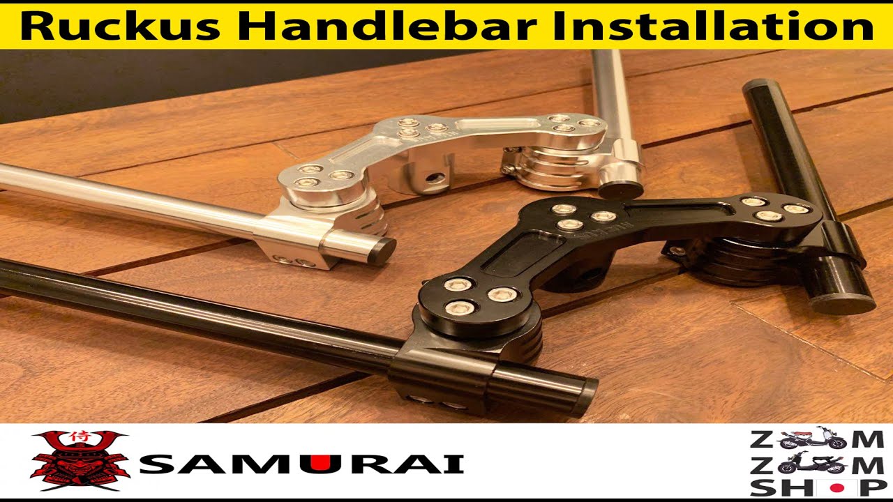 Install Handlebars Ruckus / Zoomer JDM Samurai Handlebar Grip Install