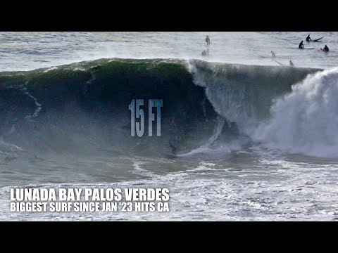 Lunada Bay Palos Verdes | Biggest LA Surf since last Winter