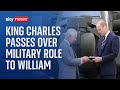 King hands over colonelinchief of army air corps role to prince william