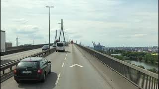 Hamburg Meshur Asma Köprüsünü Köhlbrandbrücke Türk Kaptan Anlatsin Size Scania V8