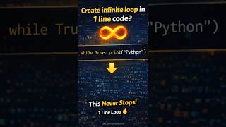 One Line Infinite Loop in Python Explained in Tamil #shorts #shortsfeed