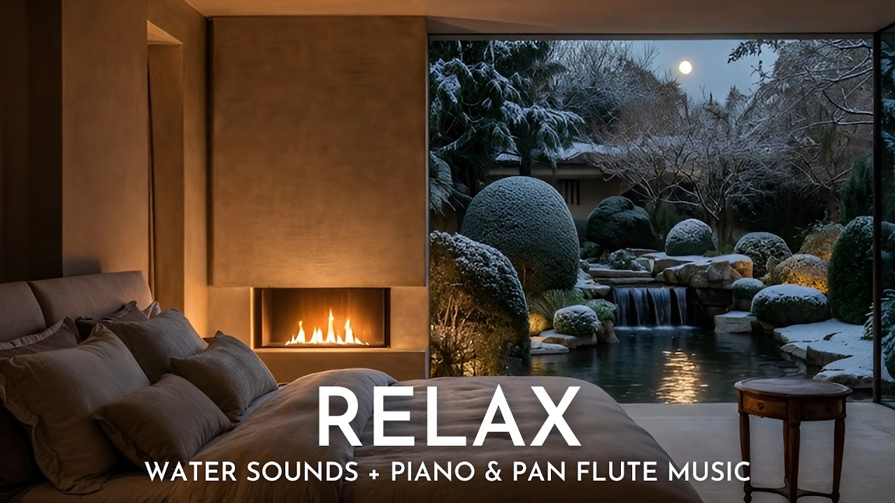 Restore Your Nervous System 🌨️ Calming Pan Flute & Gentle Stream Sounds for Anxiety Relief