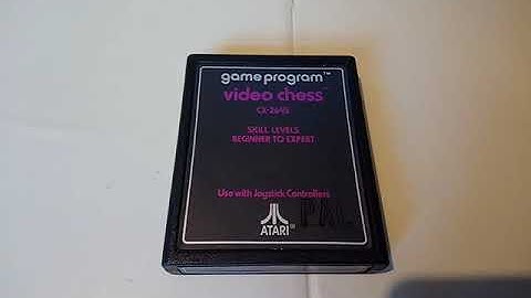 VIDEO CHESS Atari 2600 Video Computer System Game Program Cartridge PAL Region Version 29.01.20