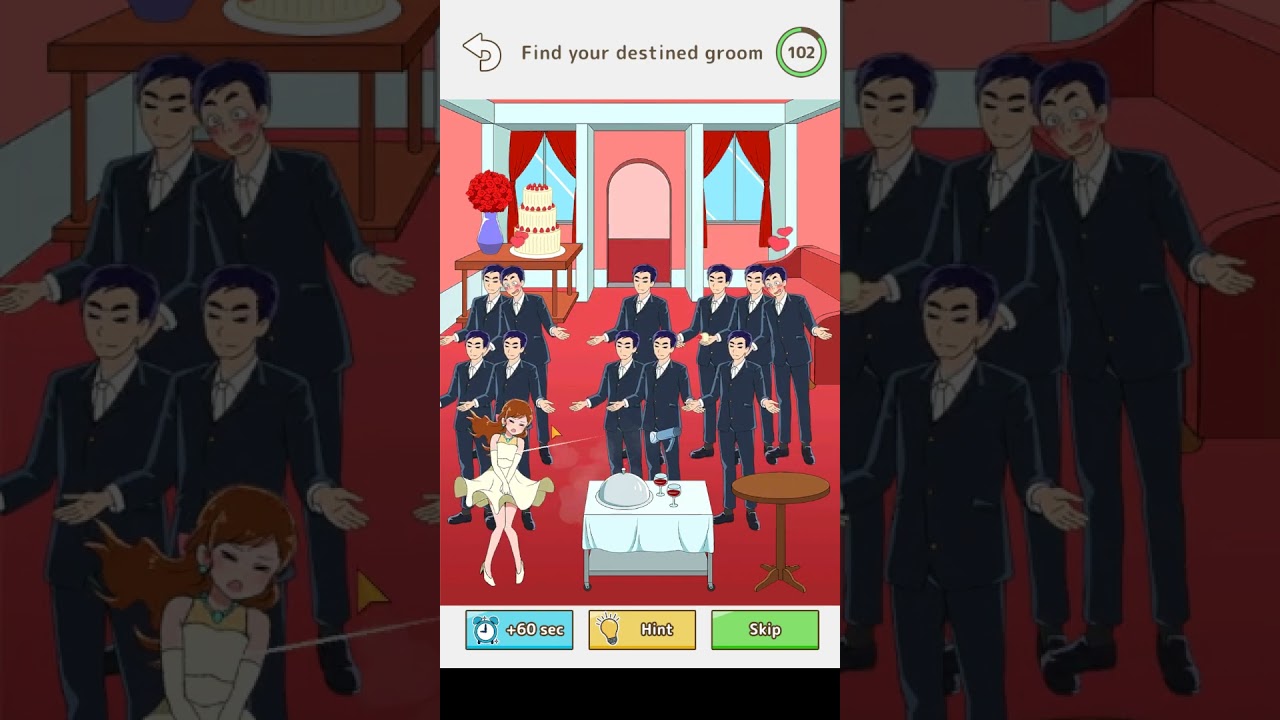 Tricky Mean   Brain puzzle   Level 53  Find your destined groom 