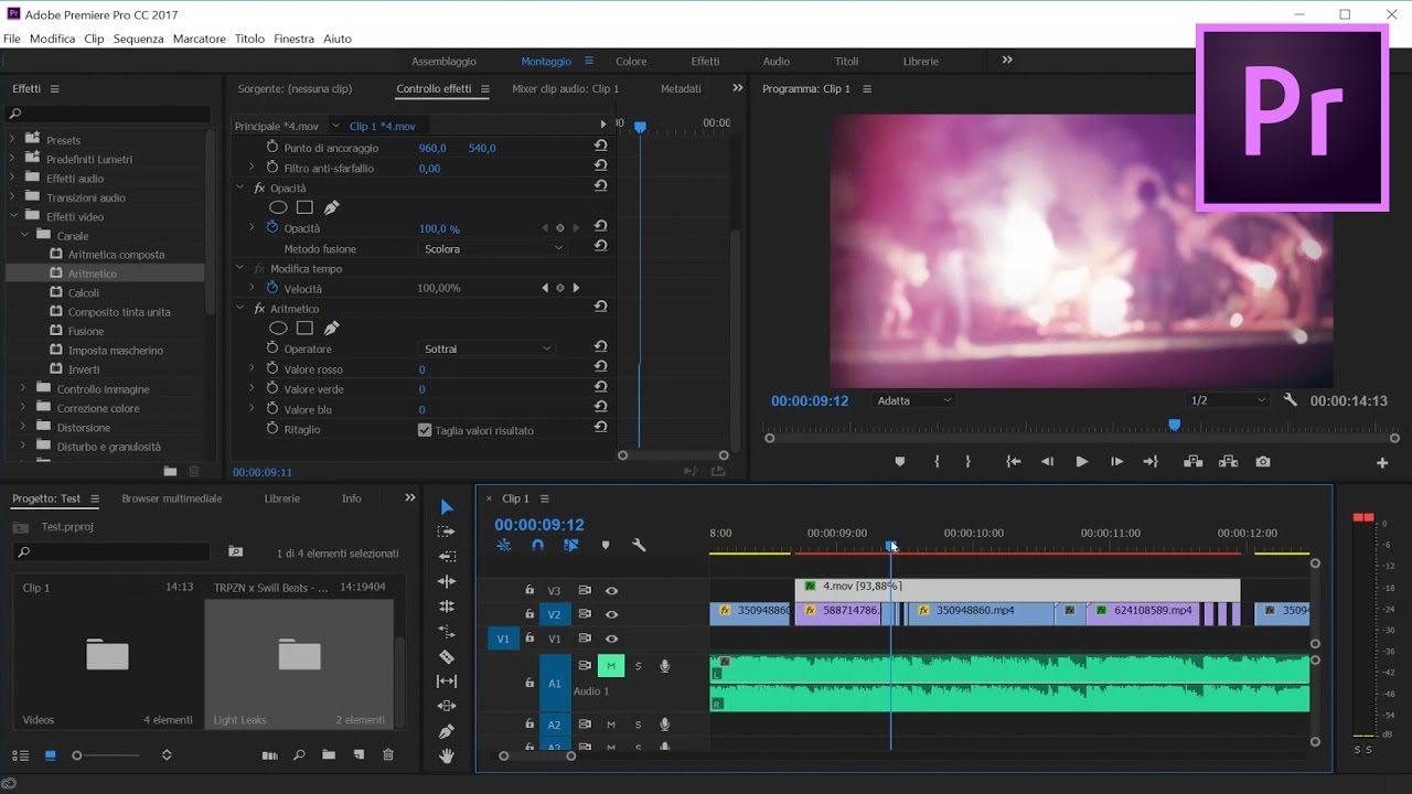 Light Leaks Effect Premiere Pro CC 2017 (ITA/ENG) YouTube