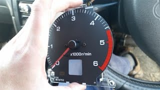 Broken RPM Tachometer gauge repair - Nissan Terrano