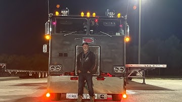 Bowling Ball and the 1st & 2nd day of Christmas Break #peterbilt #peterbilt352 #COE #cabover 