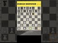 Indian Defense… but one move ended it. ♟️🔥