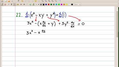 Implicit Differentiation #22