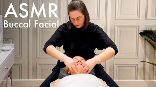 ASMR sculptural face lifting treatment with buccal massage (Unintentional ASMR, real person ASMR)